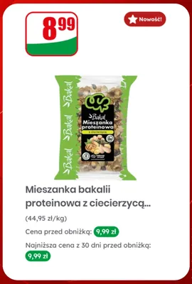 Mieszanka bakalii proteinowa z ciecierzycą Bakal promocja w Dino