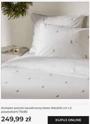 Komplet pościeli bawełnianej Abiesi 160x200 cm z 2 poszewkami 70x80 home & you promocja w home&you