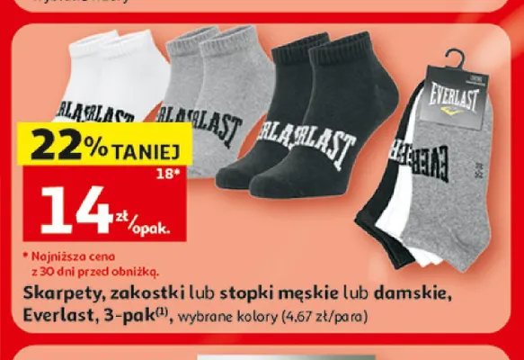 Zakostki Everlast 3-pak promocja w Auchan