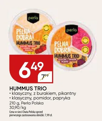 Hummus trio promocja w Chata Polska