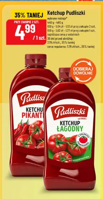 Ketchup pikantny Pudliszki promocja w POLOmarket