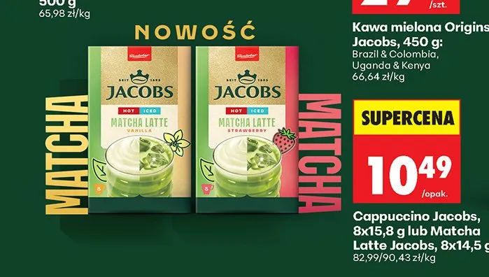 Cappuccino Jacobs 8-pak promocja w Biedronka