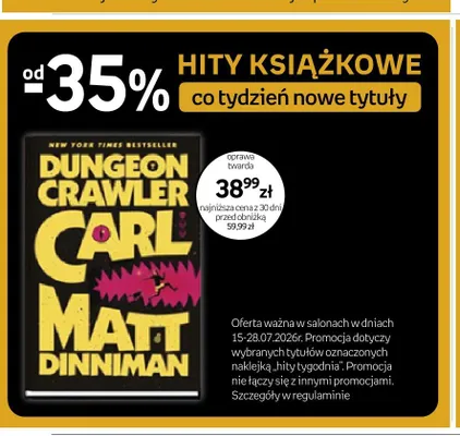 Książka Dungeon Crawler Carl promocja w Empik
