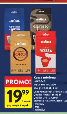 Kawa mielona Lavazza Espresso Italiano Classic promocja w Intermarche