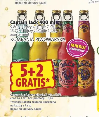 Piwo Captain Jack Cuba Libre promocja w Prim Market