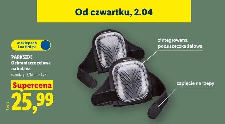 Ochraniacze żelowe na kolana promocja w Lidl