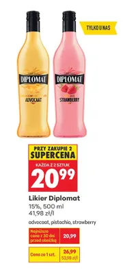 Diplomat strawberry promocja w Biedronka