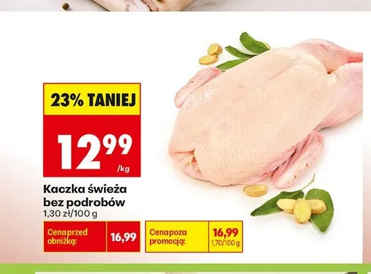 Kaczka świeża bez podrobów promocja w Biedronka