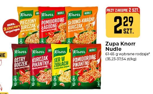 Zupa Knorr Nudle Pomidorowe Pikantne promocja w Społem Częstochowa