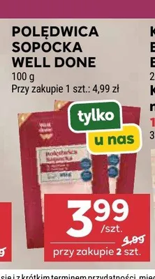 Polędwica sopocka Well Done promocja w Stokrotka