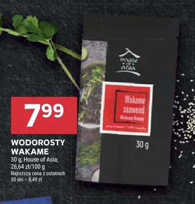 Wodorosty Wakame House of Asia promocja w Stokrotka