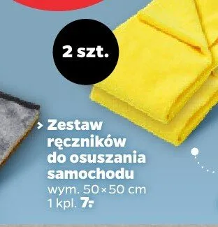 Zestaw ręczników do osuszania samochodu 2-pak promocja w Netto