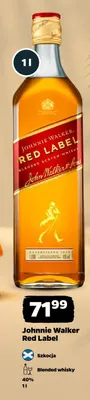 Blended Whisky Johnnie Walker Red Label promocja w Netto