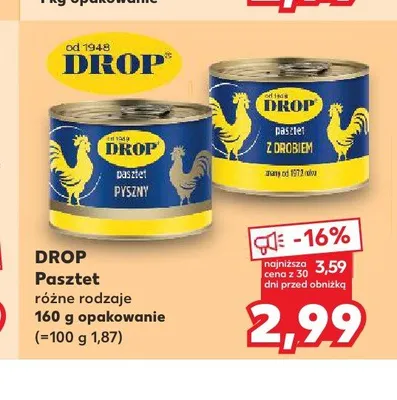 Pasztet puszysty Drop promocja w Kaufland