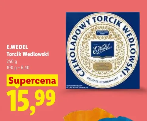 Tort czekoladowy wedlowski promocja w Lidl