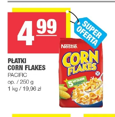 Płatki śniadaniowe Corn Flakes Nestle Pacific promocja w SPAR