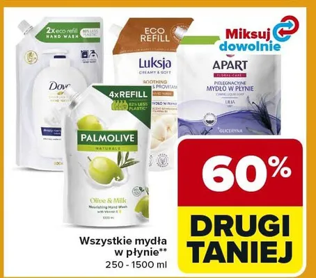 Mydła w płynie promocja w Carrefour Market