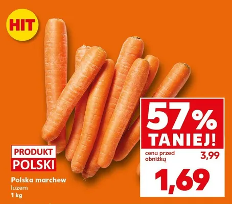 Marchew luzem promocja w Kaufland