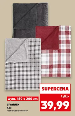 Koc 150x200 cm Livarno promocja w Kaufland