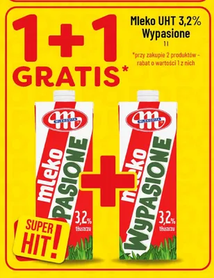 Mleko UHT 3,2% Mlekovita Wypasione promocja w POLOmarket