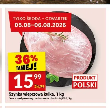 Szynka wieprzowa kulka promocja w Twój Market