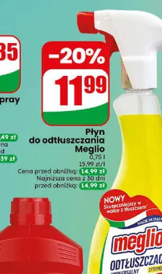 Płyn do odtłuszczania uniwersalny cytrynowy Meglio promocja w Dino
