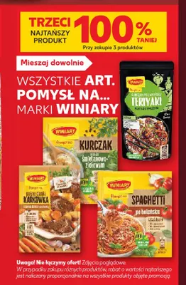 Winiary Pomysł na... spaghetti po bolońsku promocja w Kaufland