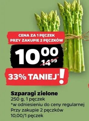 Szparagi zielone promocja w Netto