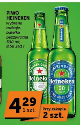 Piwo bezalkoholowe Heineken promocja w Groszek