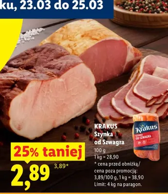 Szynka od Szwagra promocja w Lidl