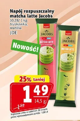 Napój rozpuszczalny matcha latte Jacobs wanilia promocja w Prim Market