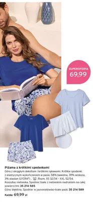 Piżama z krótkimi spodenkami błękitna promocja w Tchibo