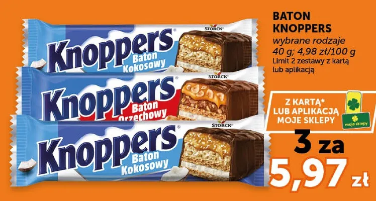 Baton Knoppers kokosowy Storck promocja w Groszek