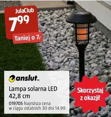 Lampa solarna LED Anslut 42,8cm promocja w Jula