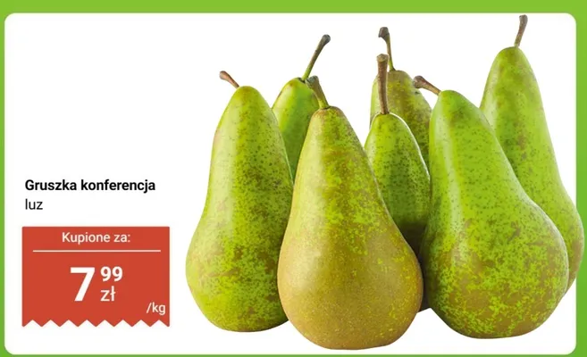 Gruszka konferencja luz promocja w Biedronka