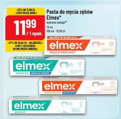 Pasta do mycia zębów Elmex promocja w POLOmarket