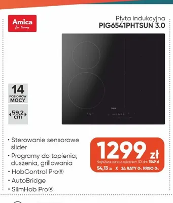 Płyta indukcyjna Amica PIG6541PHTSUN 3,0 promocja w Max Elektro