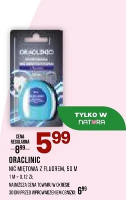 Nić miętowa z fluorkiem promocja w Drogerie Natura