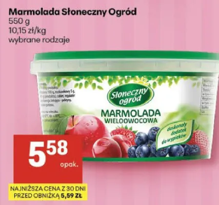 Marmolada Słoneczny Ogród Wieloowocowa promocja w Delikatesy Centrum