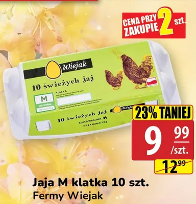 Jaja M klatka Fermy Wiejak promocja w API Market