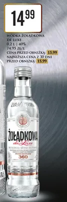 Wódka Żołądkowa De Luxe promocja w Dino
