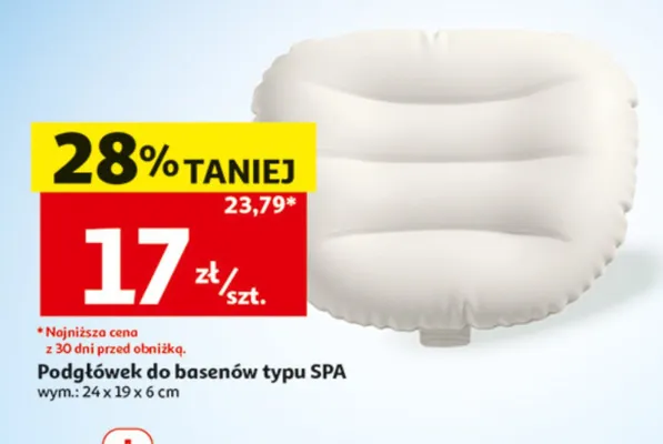 Podgłówek do basenów typu SPA promocja w Auchan
