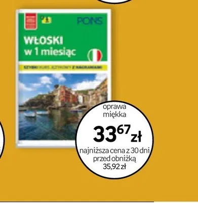 Książka Pons Włoski w 1 miesiąc promocja w Empik