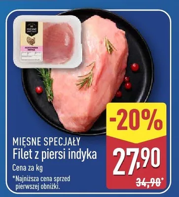 Filet z piersi indyka promocja w Aldi