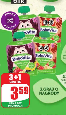 Deser w tubce BoboVita promocja w Dino