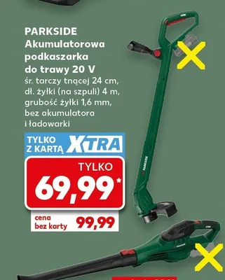 Akumulatorowa podkaszarka do trawy Parkside promocja w Kaufland