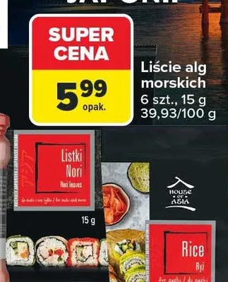 Liście alg morskich promocja w Carrefour Market