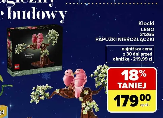 Klocki LEGO 21365 Papużki nierozłączki promocja w Carrefour
