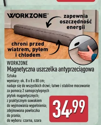 Magnetyczna uszczelka antyprzeciągowa WORKZONE 8x8x80cm promocja w Aldi