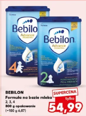 Formuła na bazie mleka 2, 3, 4 800 g opakowanie promocja w Kaufland